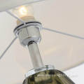 Beehive Texture dark green glass body Table lamp